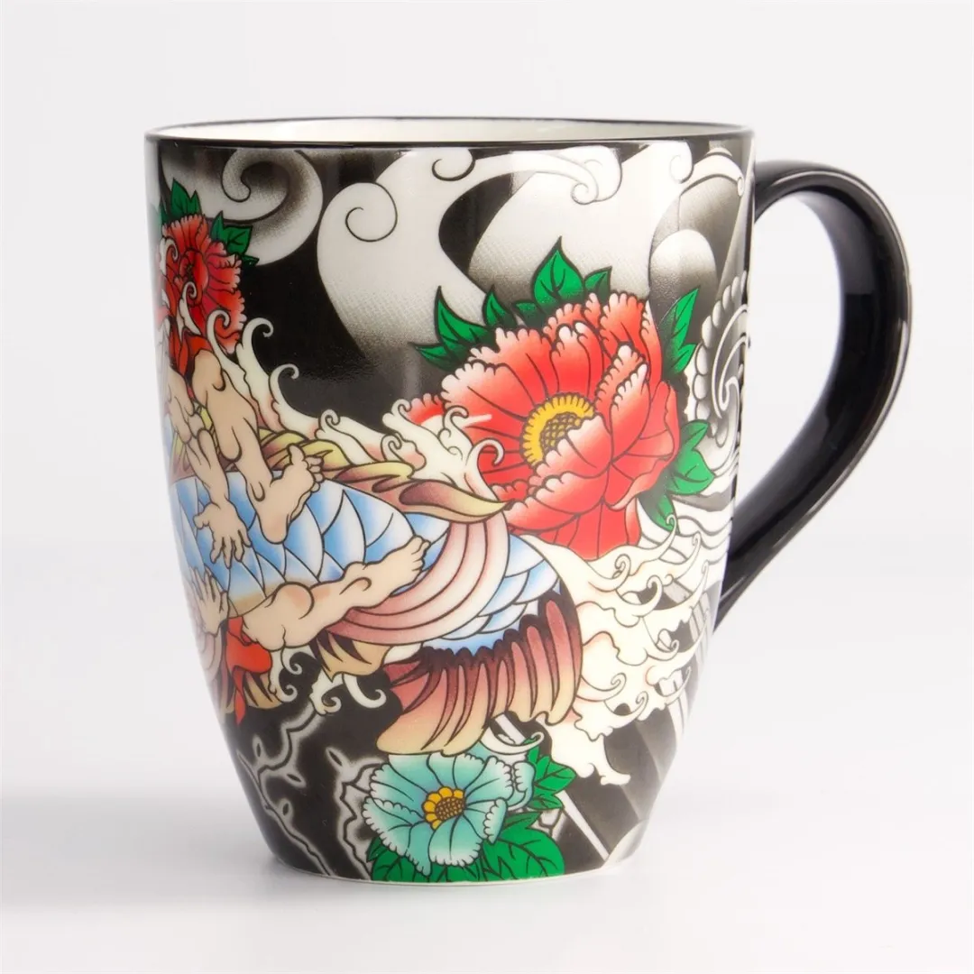 Tokyo Design Studio Yakuza Karper Mok Geschenkverpakking - 2 Stuks - 380ml - Blauw