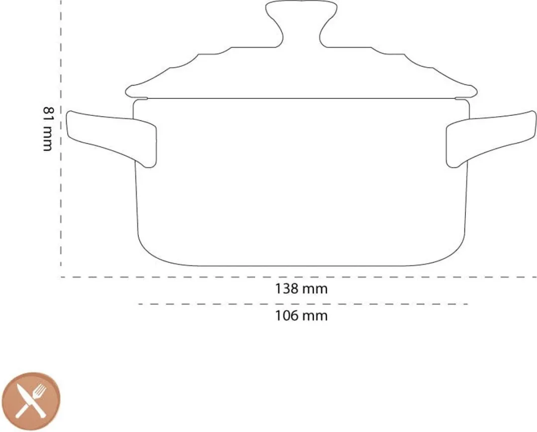Le Creuset Signature Serveerpannetje Bamboo 10cm - Groen