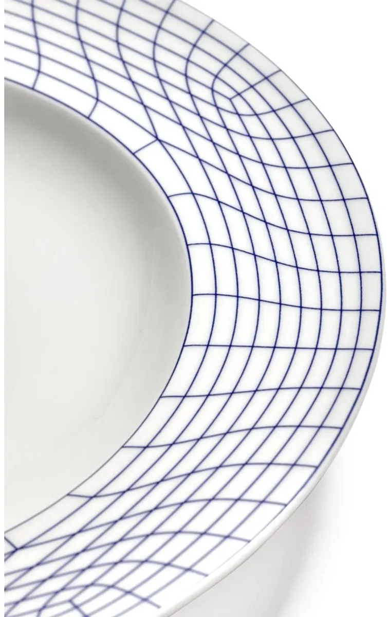 Serax Ann Van Hoey Nido Diep Bord 28cm - Blauw/Wit