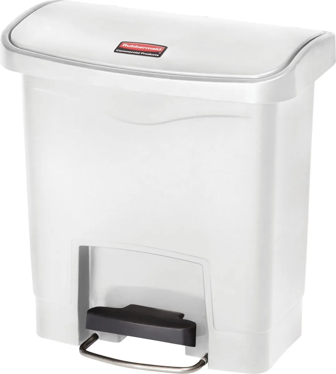 Rubbermaid Pedaalemmer Jim 15L - Wit
