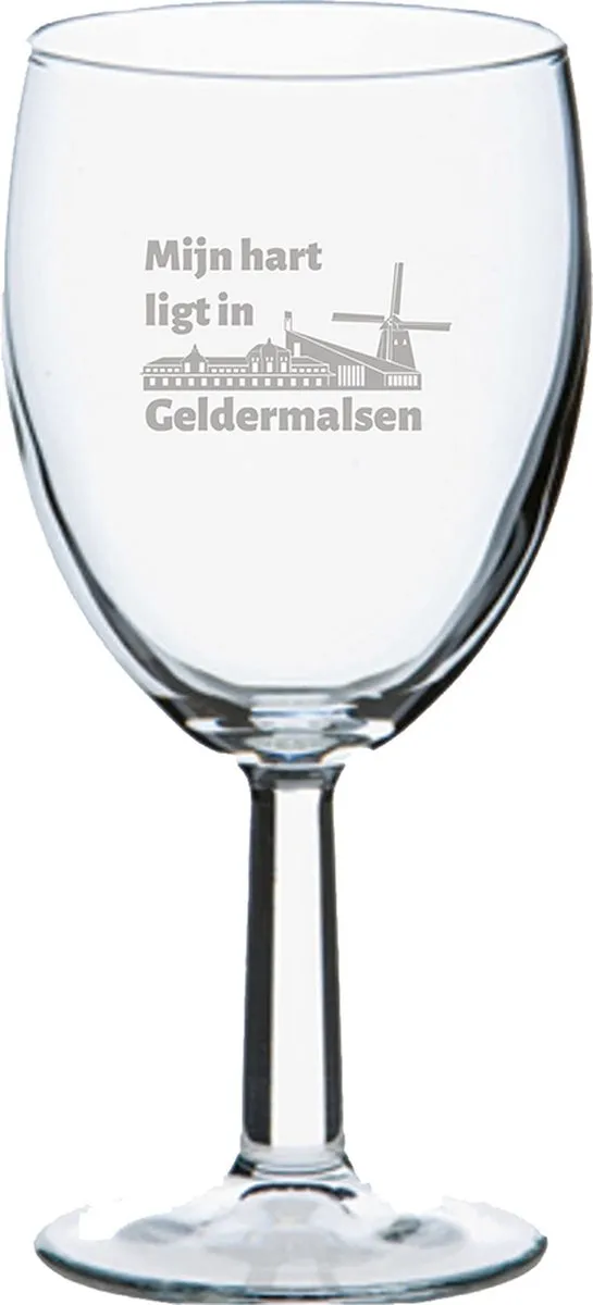 Pasabahce Geldermalsen Gegraveerd Wijnglas 24,5cl