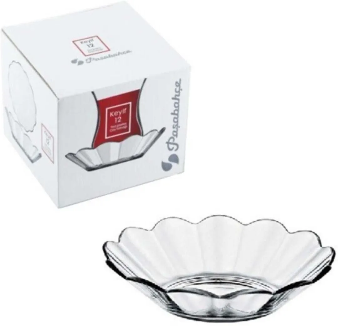Pasabahce Keyif Turkse Thee Onderzetters - 6 Stuks - Ø10.6cm - Multi