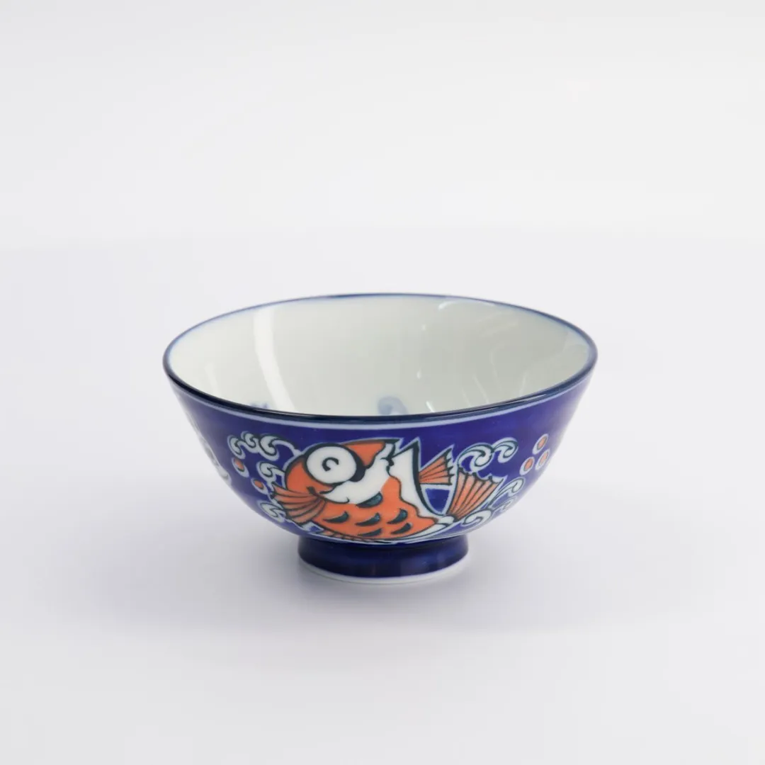Tokyo Design Studio Kawaii Rijstkom Snapper Kom - Blauw