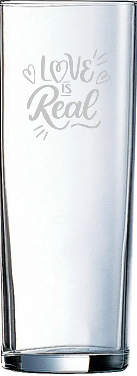 Arcoroc Love is real Gegraveerd Longdrinkglas 31cl