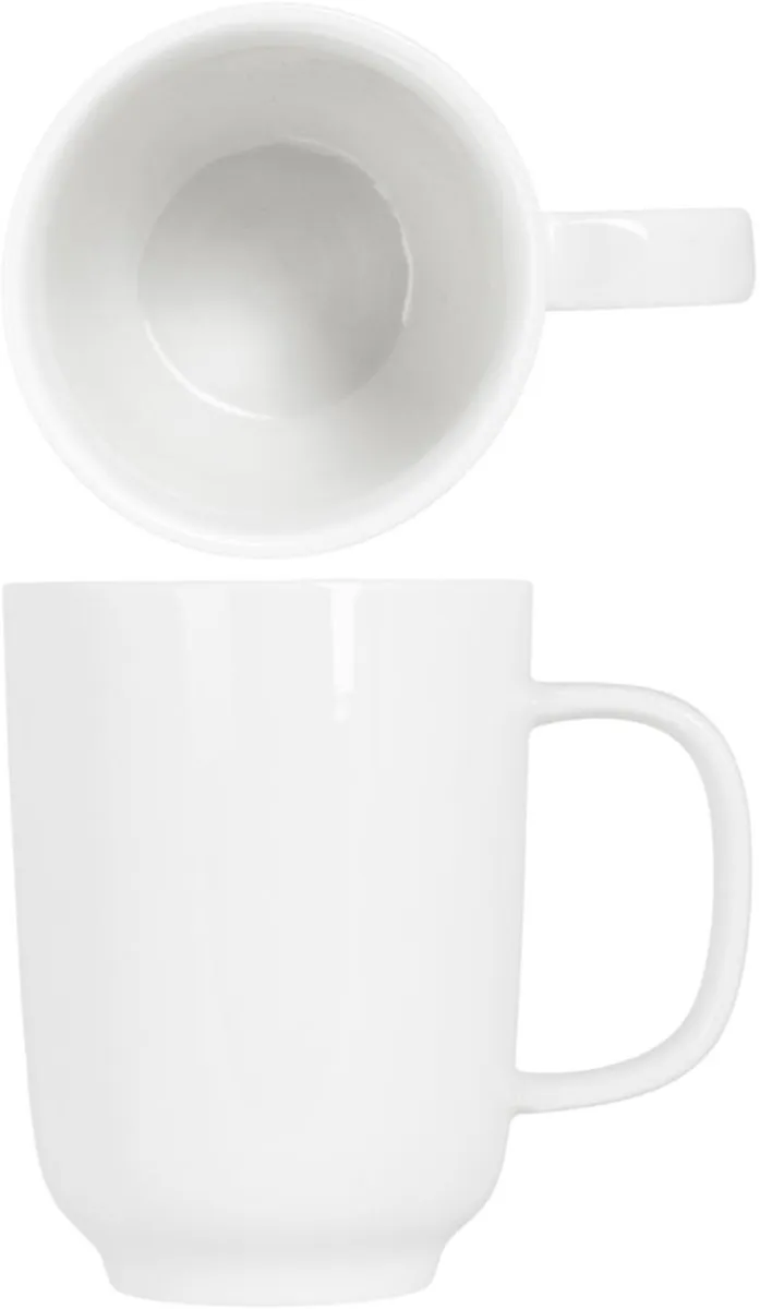 Cosy&Trendy Koffiemokken Moon White - 290ml - 4 Stuks