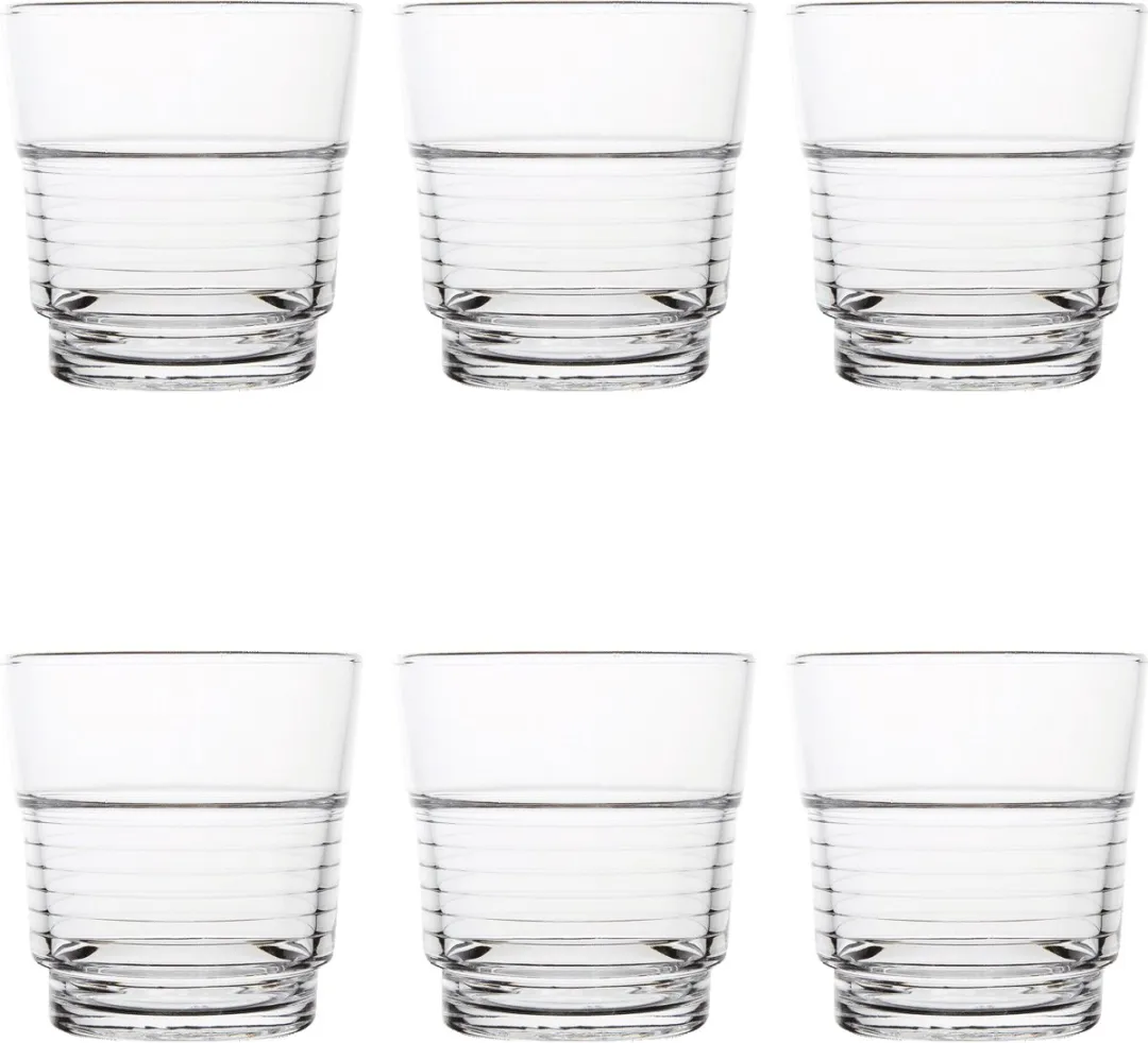Arcoroc DP088 Spiraalvormige Glazen 25cl - 6 Stuks