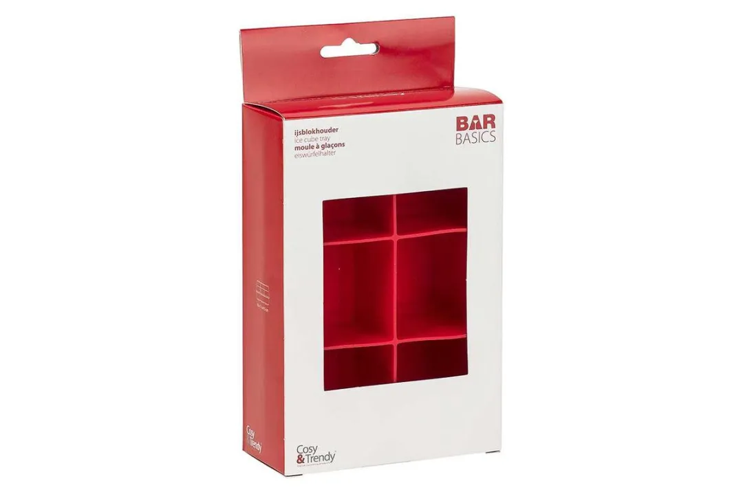 Cosy&Trendy IJsblokjesvorm 6 Kubussen - Rood