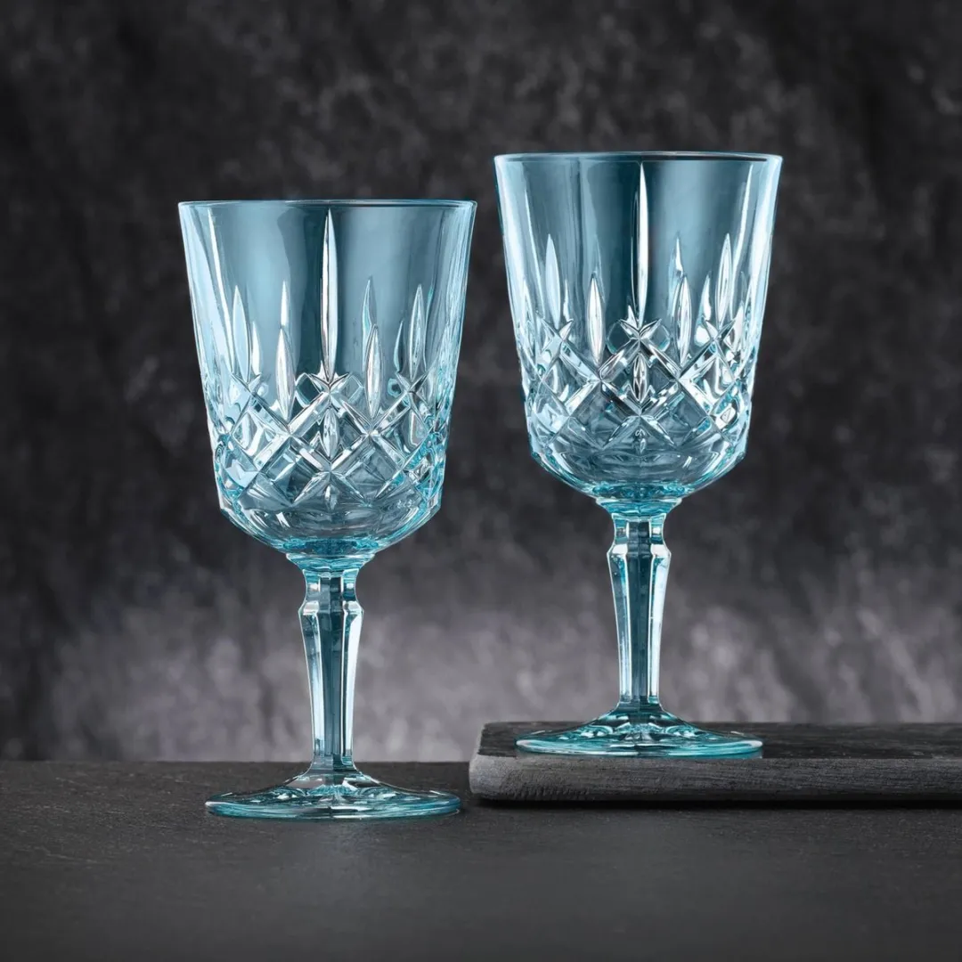 Nachtmann Noblesse Wijnglas 35,5cl Blauw - 2 Stuks