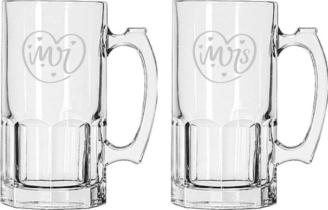 Libbey Gegraveerde Bierpullen 1L