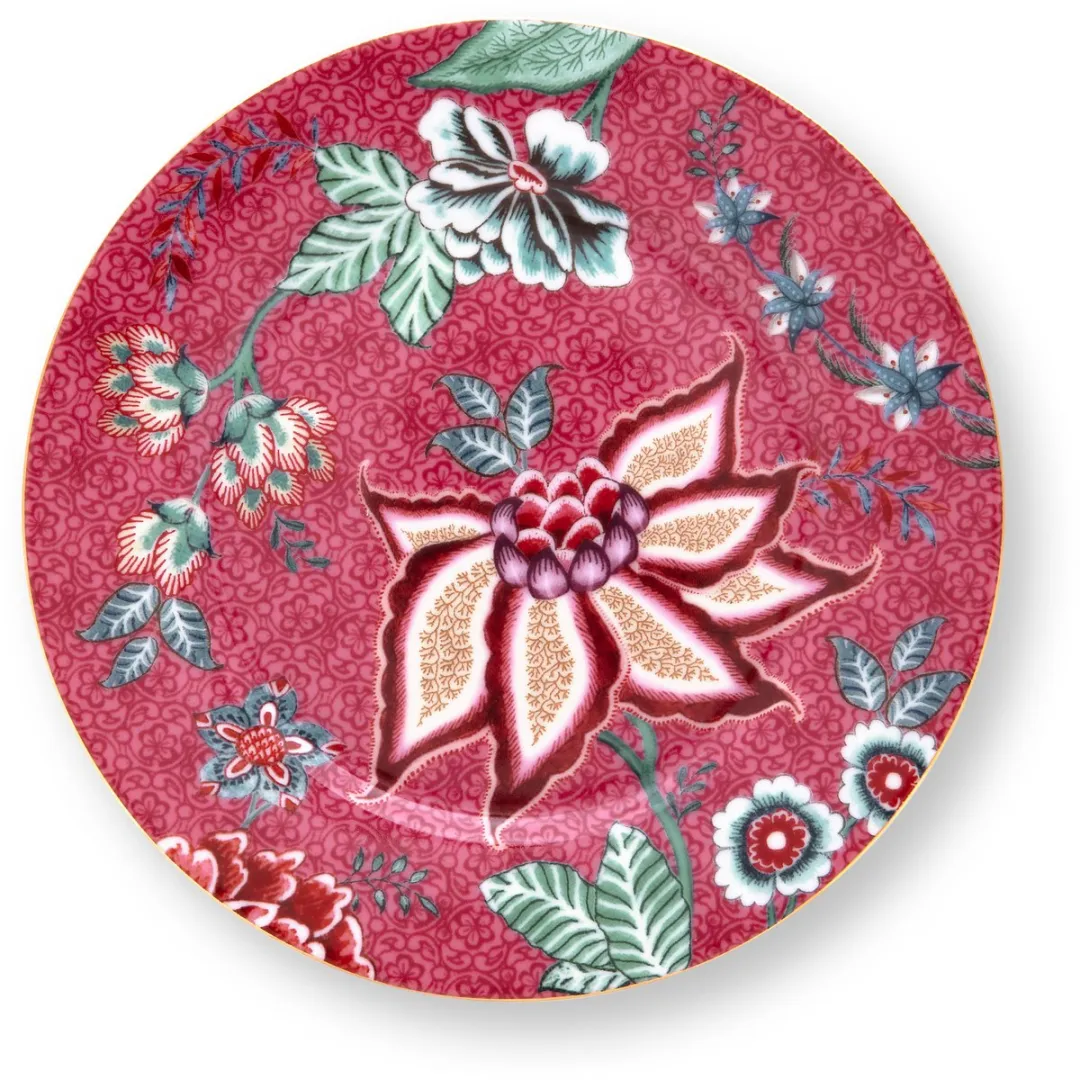 vtwonen Pip Studio Flower Festival Gebaksbordjes - 6 Stuks - 17cm - Veelkleurig