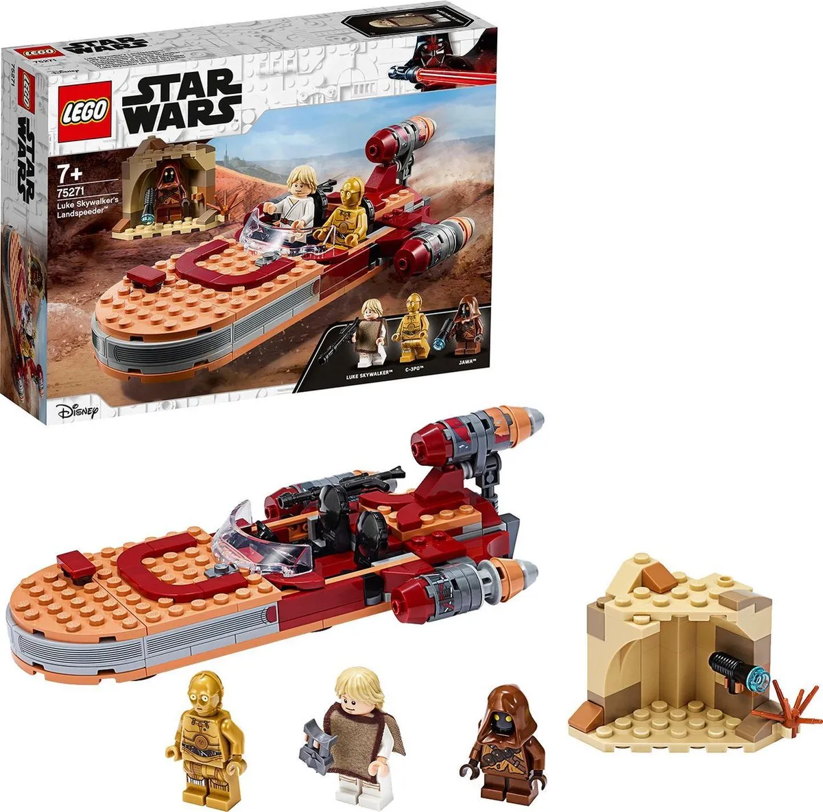 LEGO Star Wars Luke Skywalkers Landspeeder 75271 - 236 Stukken - afbeelding 6 van 6