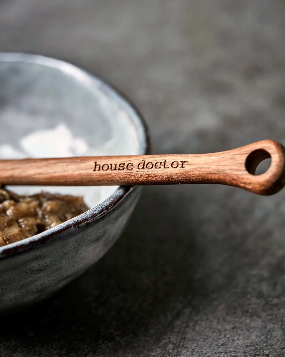 House Doctor Aya Hout Serveerlepels - 4 Stuks