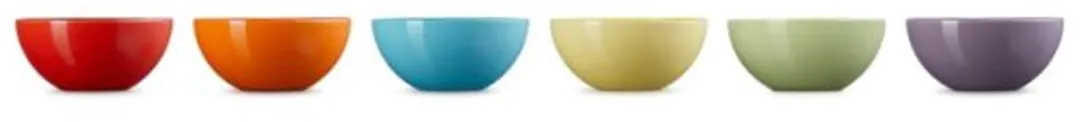Le Creuset Regenboog Snackkommen - 6 Stuks 12cm