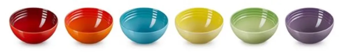 Le Creuset Regenboog Snackkommen - 6 Stuks 12cm
