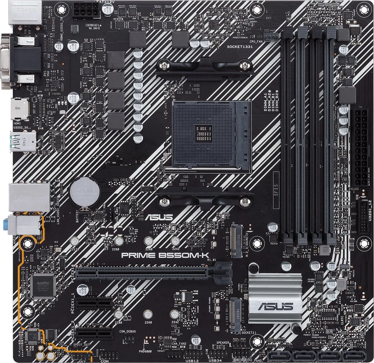 ASUS PRIME B550M-K Moederbord - AMD AM4 B550