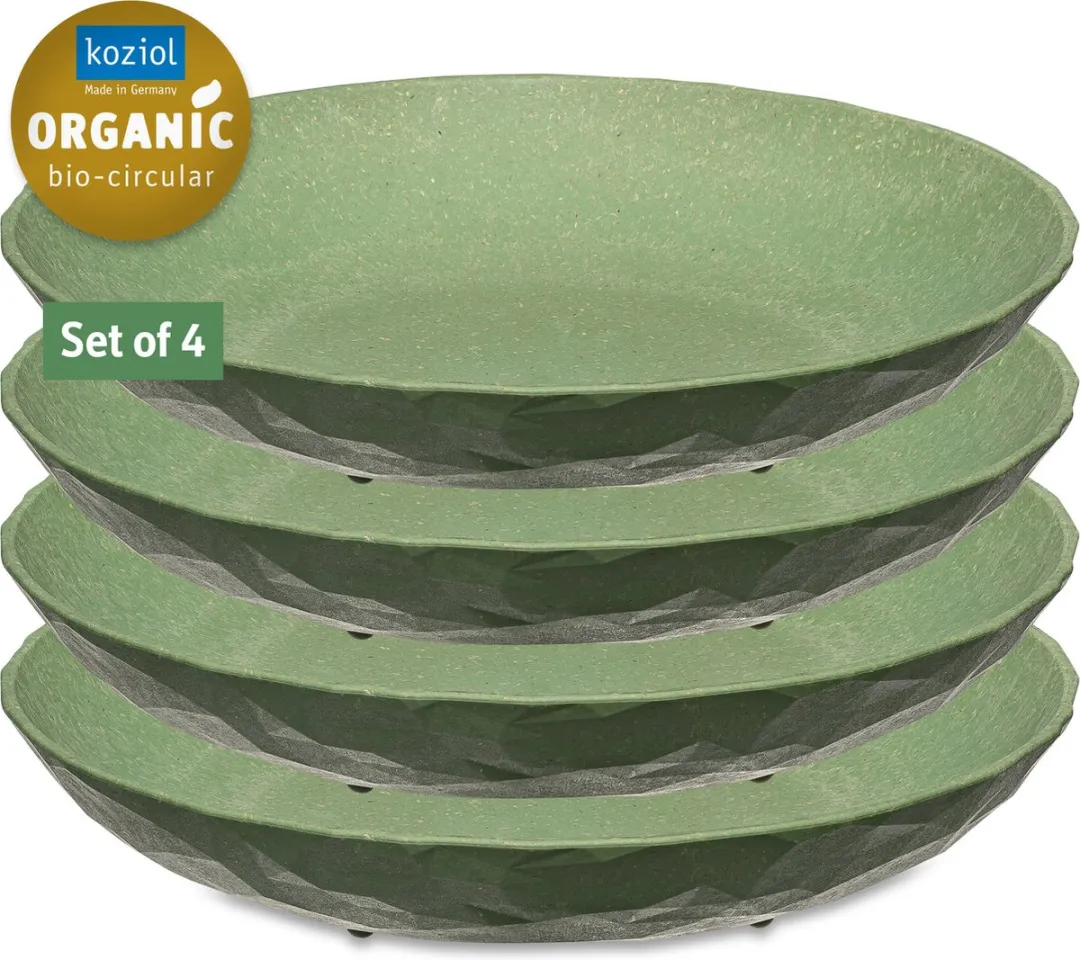 Koziol Diepe Borden Club Groen ø22cm - 4 Stuks