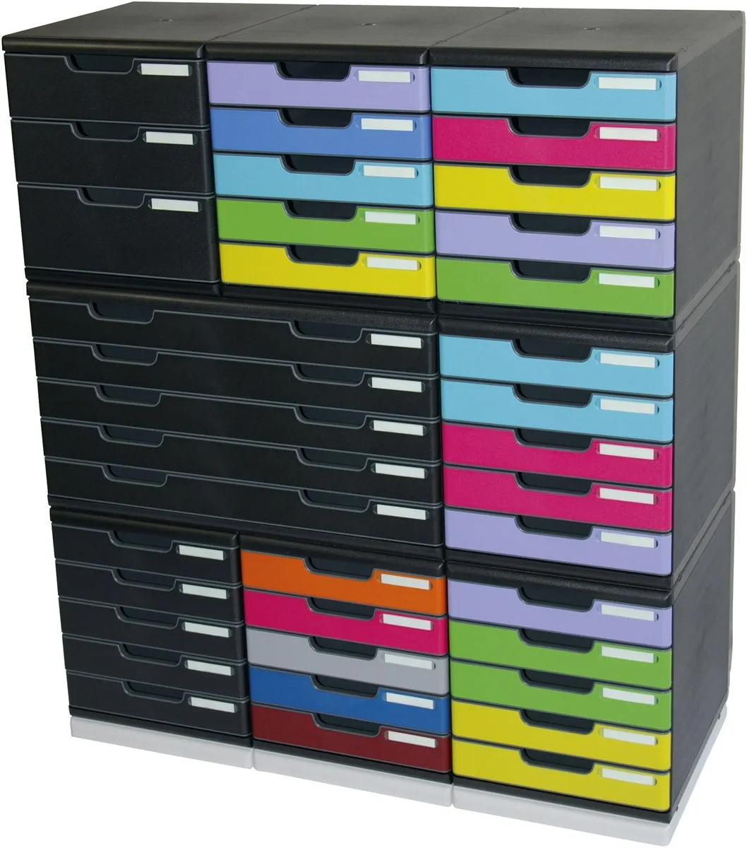 Exacompta Ladenbox MODULO A4 5 Gesloten Laden - Zwart 301414D