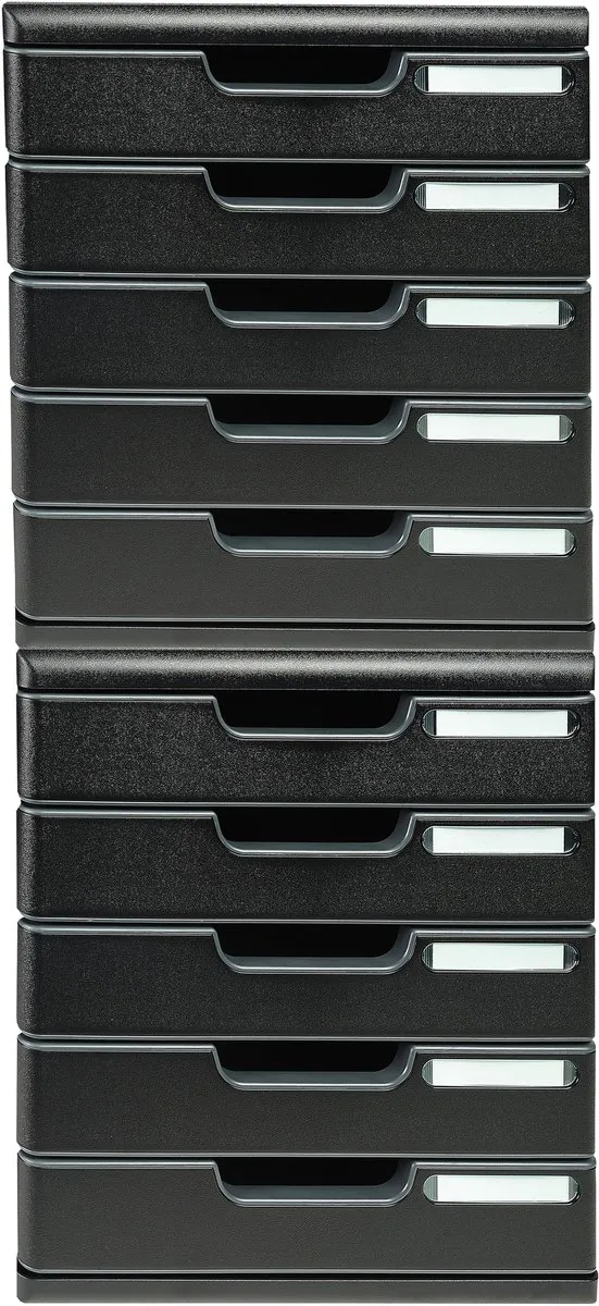 Exacompta Ladenbox MODULO A4 5 Gesloten Laden - Zwart 301414D