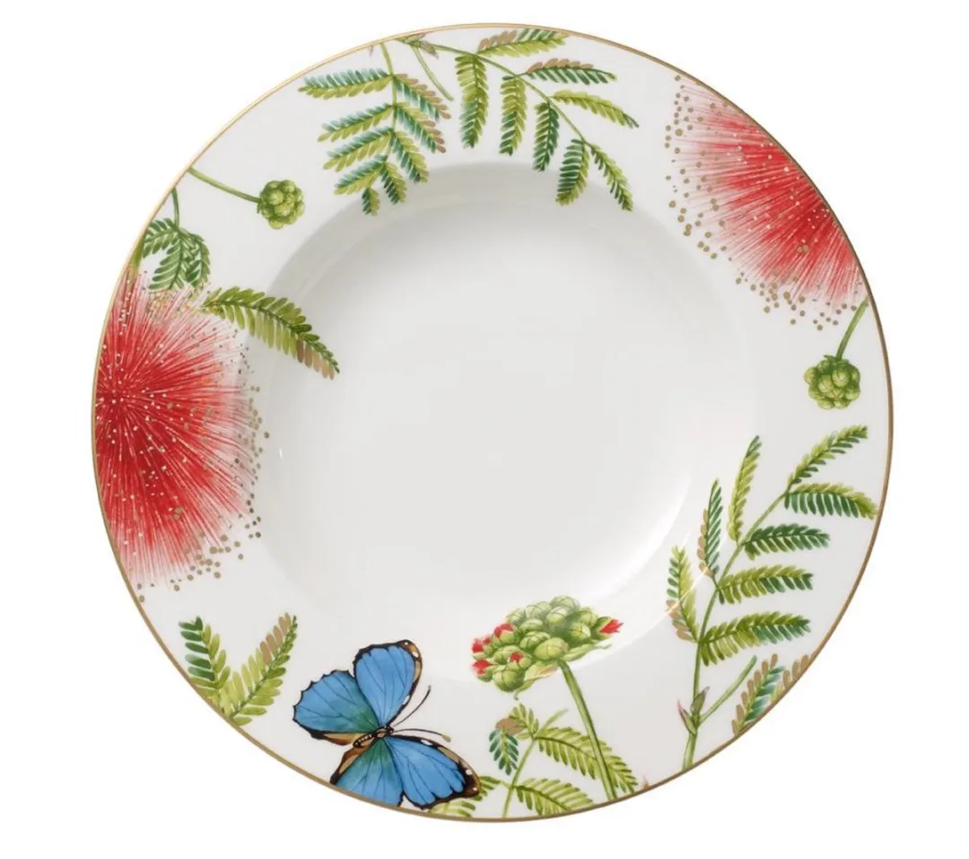 Villeroy & Boch Amazonia Anmut Diep Bord 24cm - Groen/Wit/Geel