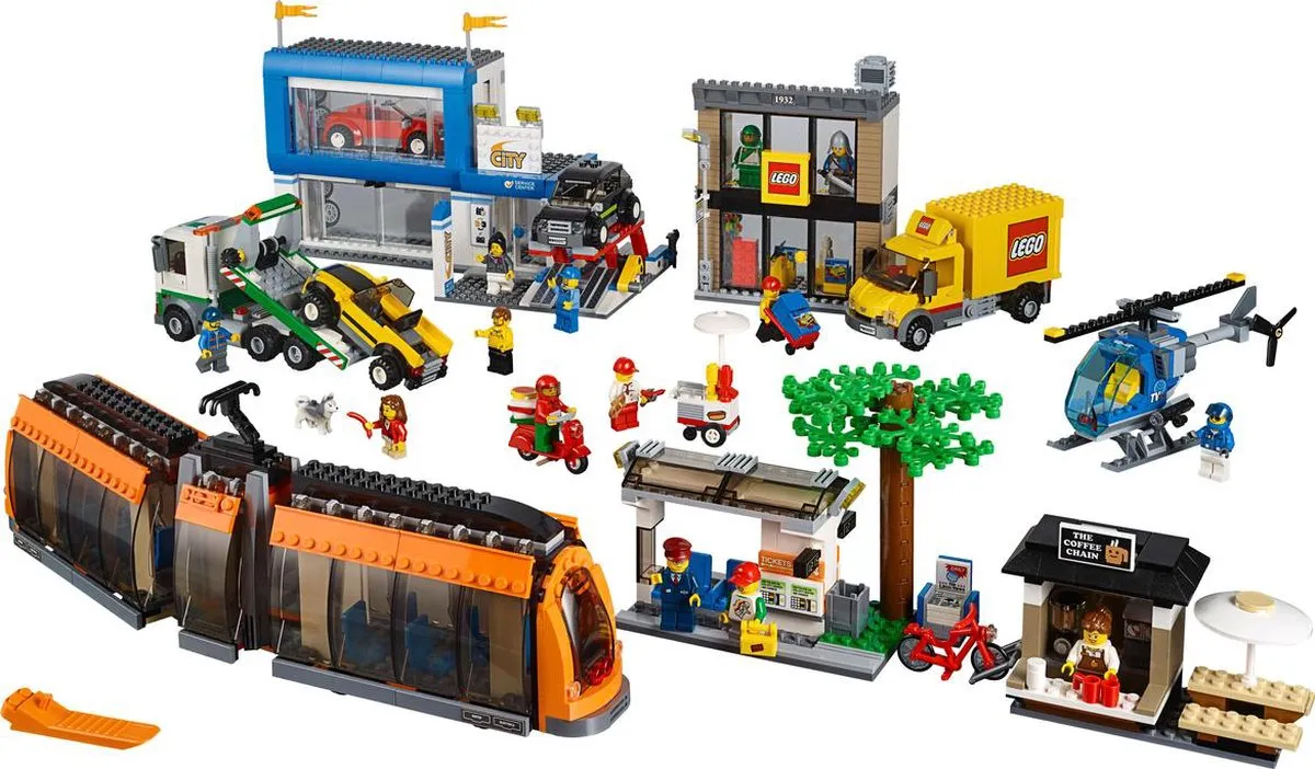LEGO City Stadsplein 60097 - 1683 Stukken - 14 Minifiguren