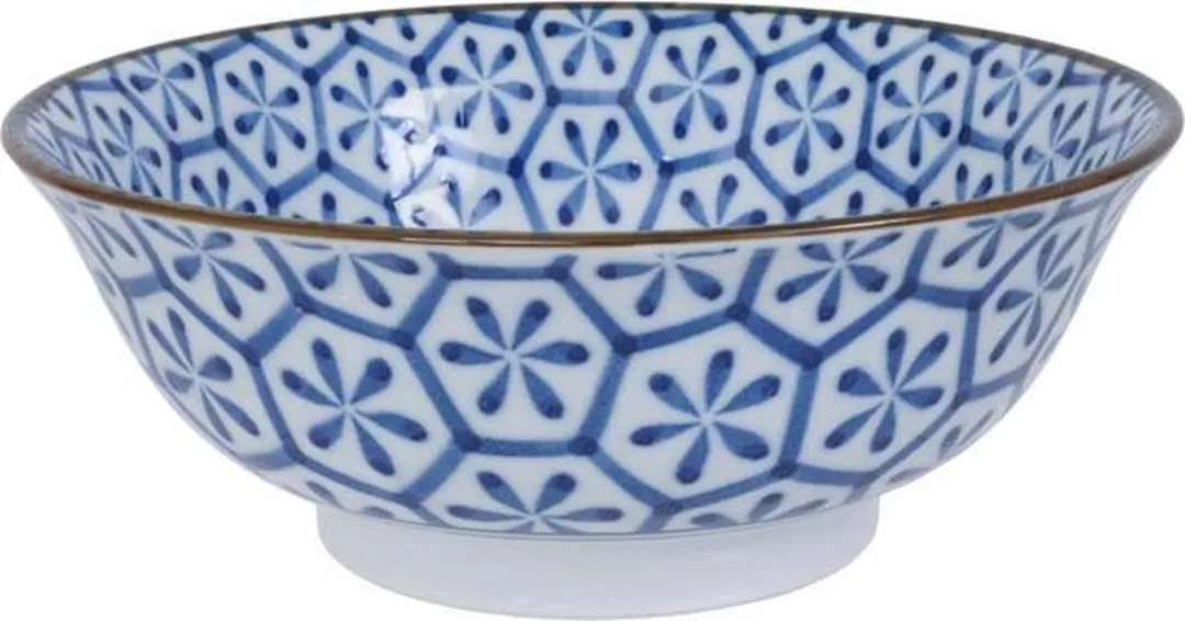 Tokyo Design Studio Mixed Bowls 20.5x7.8cm - 1000ml - Wit/Blauw