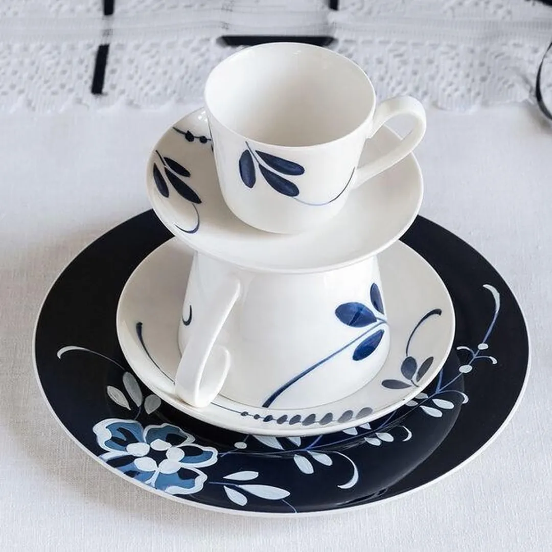 Villeroy & Boch Vieux Luxembourg Brindille Ontbijtbord - 22cm - Blauw - afbeelding 6 van 6