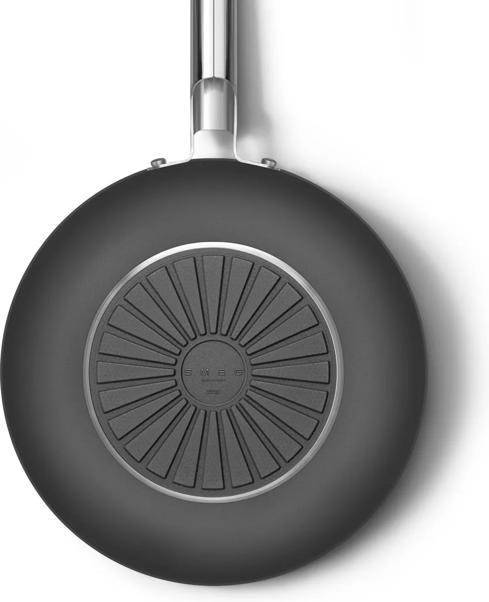 Smeg Wokpan Zwart - 30cm - 5.2L Anti-aanbak
