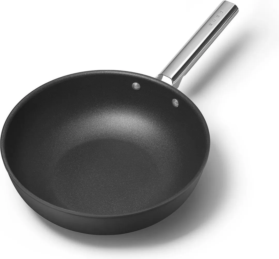 Smeg Wokpan Zwart - 30cm - 5.2L Anti-aanbak