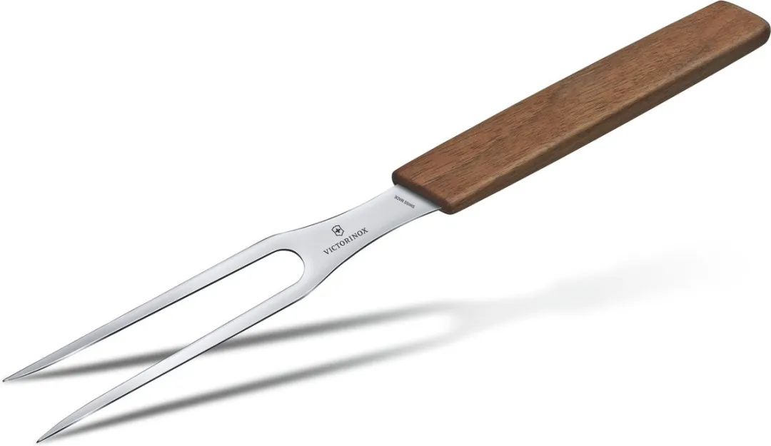 Victorinox Swiss Modern Vleesvork 15cm - Walnoot Hout