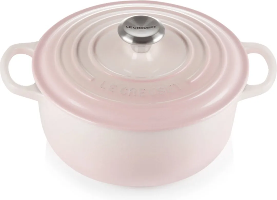 Le Creuset Braadpan Signature Shell Pink Ø20cm - afbeelding 6 van 6