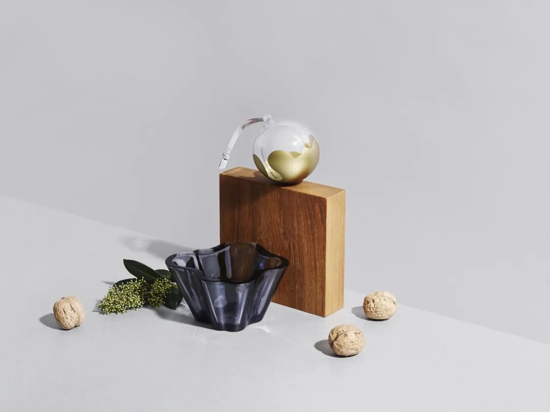 Iittala Alvar Aalto Schaal 75mm - Regenblauw