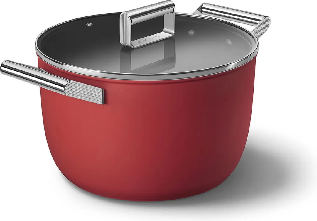 Smeg Kookpan 7.7L - Rood - ø26cm