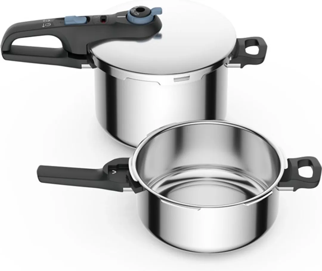 Tefal P2584301 Secure Trendy Snelkookpannen 4L + 6L