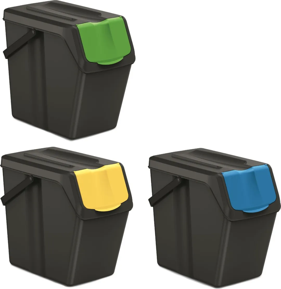Prosperplast Keden Sorti Box Afvalbak Set 3x25L