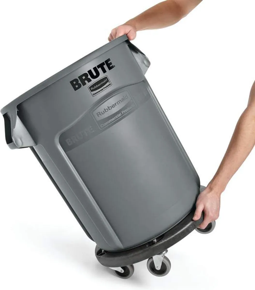 Rubbermaid Brute L638 Afvalbak 75L - Grijs - afbeelding 6 van 6