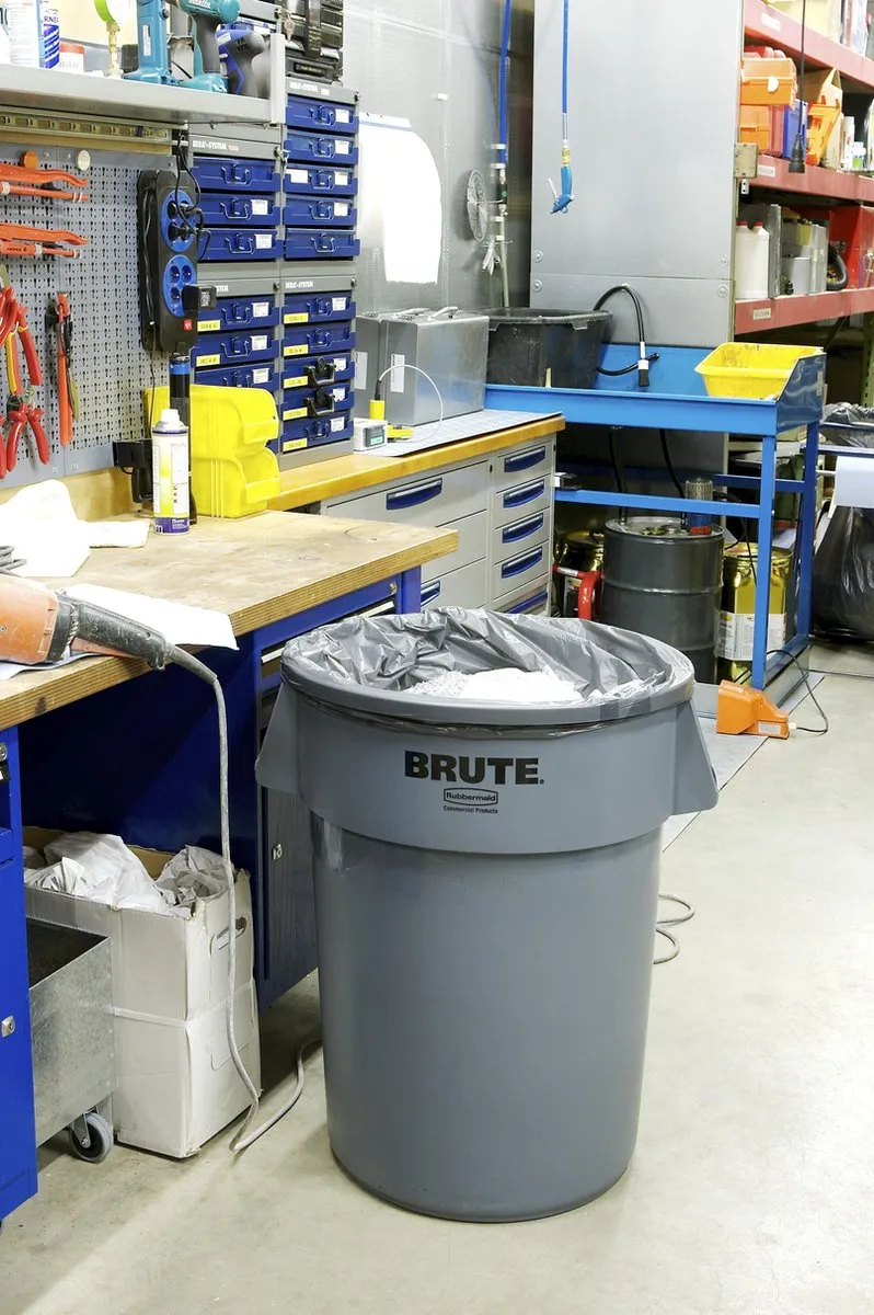 Rubbermaid Brute L638 Afvalbak 75L - Grijs