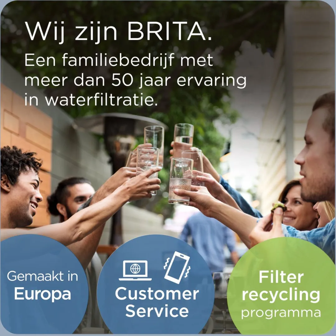 BRITA waterfilterkan Marella Cool graphite (2,4L) incl. 3x MAXTRA PRO All-in-1 filter die PFAS*, chloor en kalkaanslag vermindert - past in de koelkastdeur - met digitale vervangingsindicator