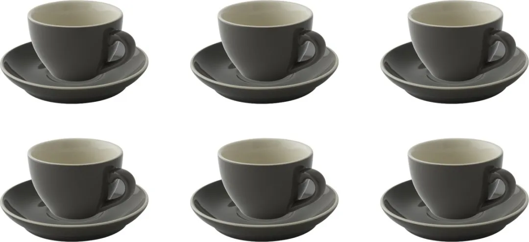 Palmer Colors Cappuccino Kop & Schotel 6-delig 18cl