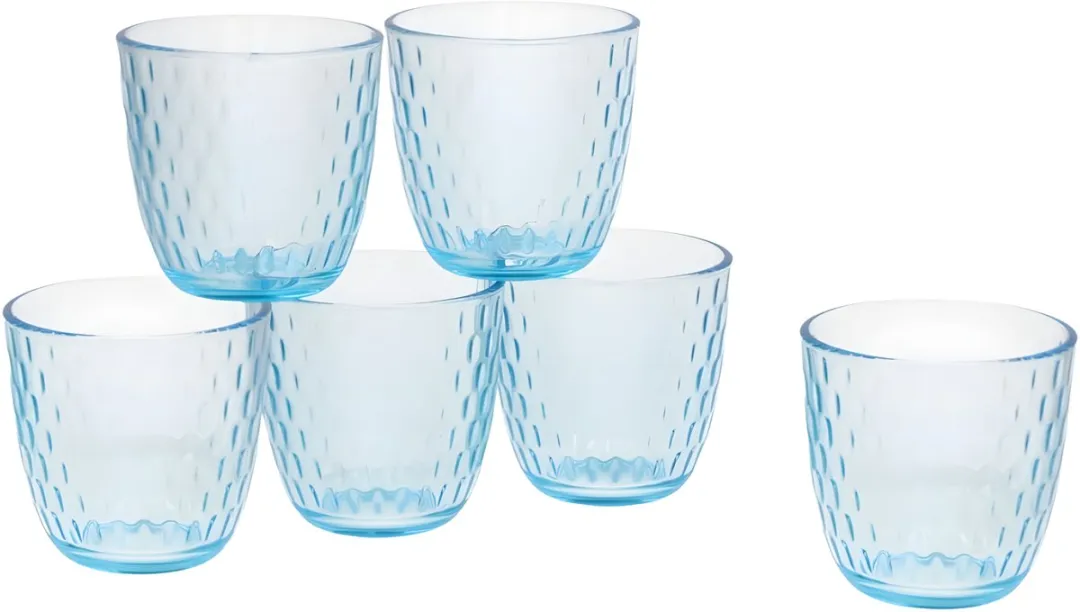 Bormioli Rocco Lively Blue Waterglazen - 6 Stuks - 290ml