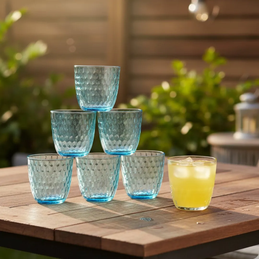 Bormioli Rocco Lively Blue Waterglazen - 6 Stuks - 290ml