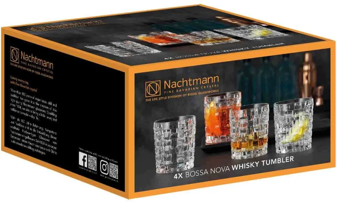 Nachtmann Bossa Nova Whiskyglas 330ml - Set 4 Stuks