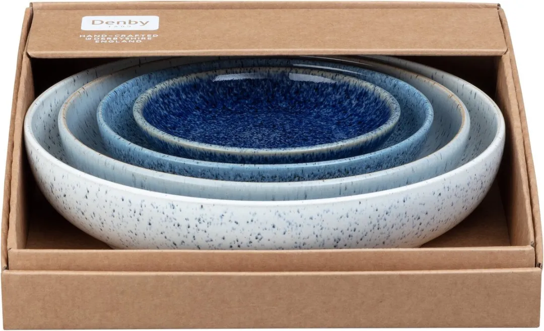 Denby Studio Blue Nesting Kommen Set - 4 Stuks