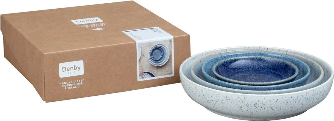 Denby Studio Blue Nesting Kommen Set - 4 Stuks