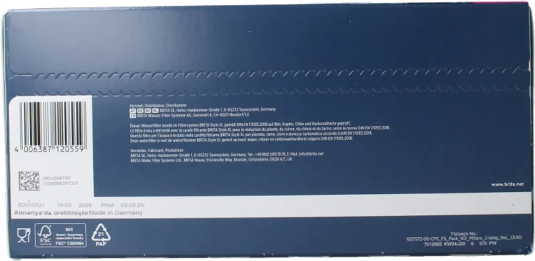BRITA MAXTRA PRO Pure Performance Waterfilterpatronen - 6 Stuks - afbeelding 6 van 12