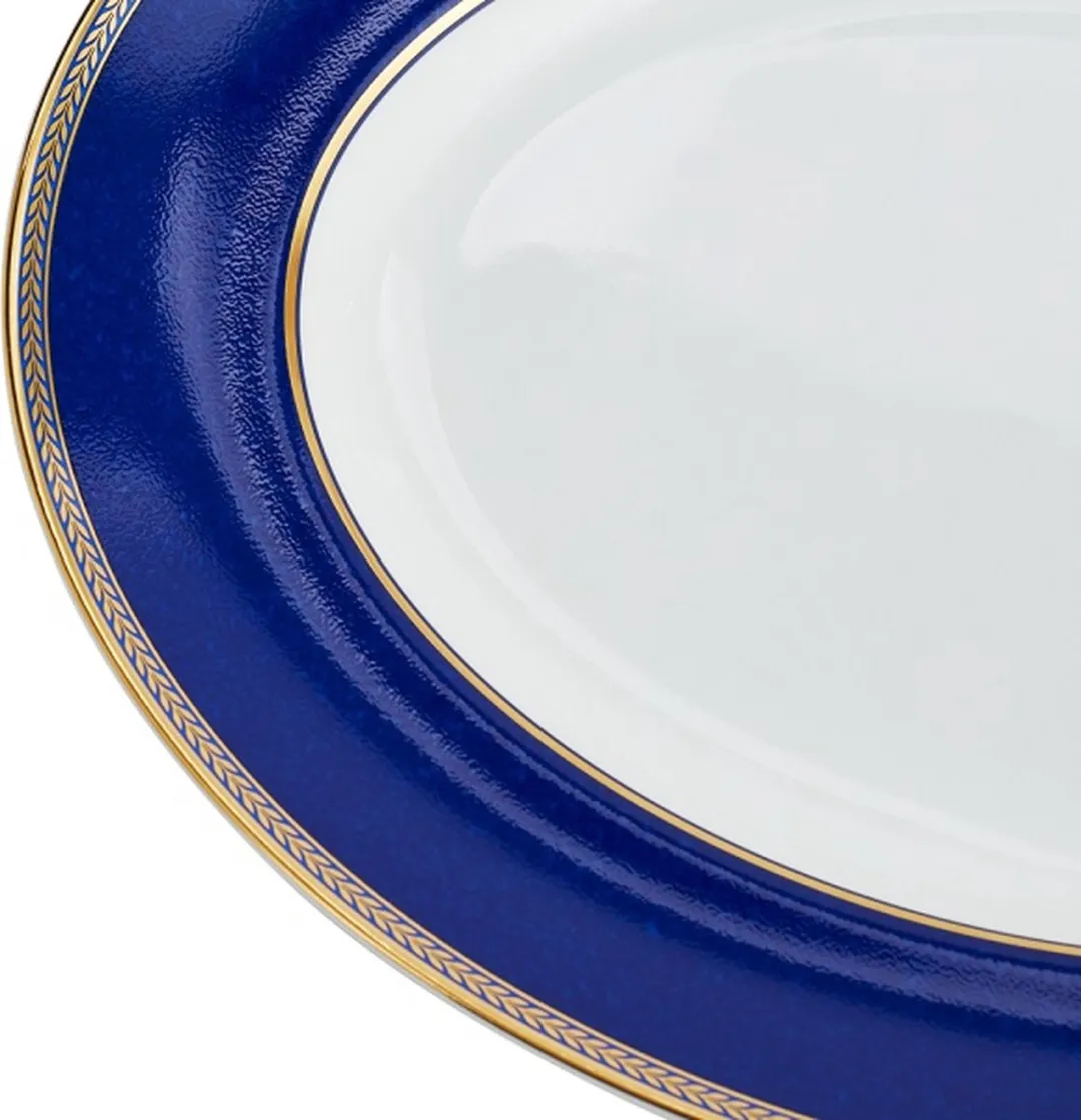 Wedgwood Renaissance Serveerschaal - Blauw - Ø35cm