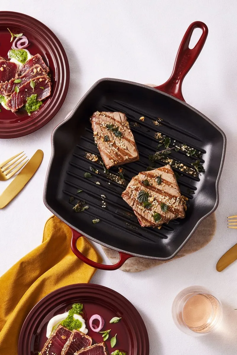 Le Creuset Grillpan Signature Garnet 26cm - Geëmailleerd