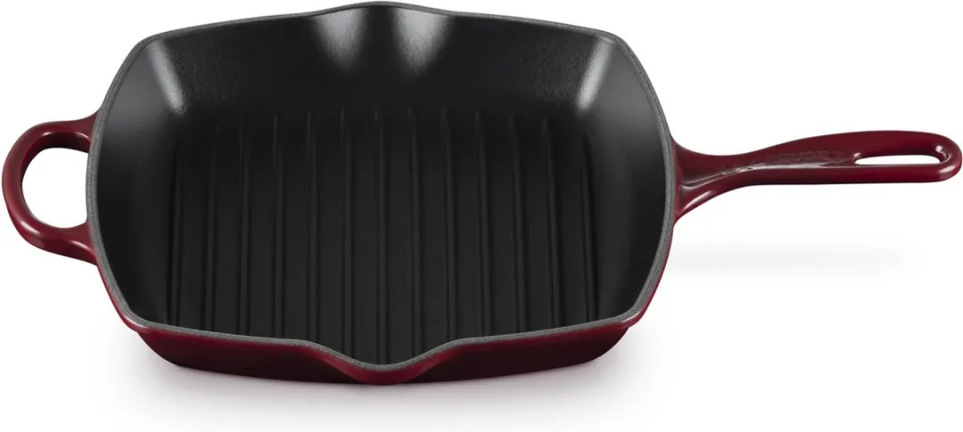 Le Creuset Grillpan Signature Garnet 26cm - Geëmailleerd