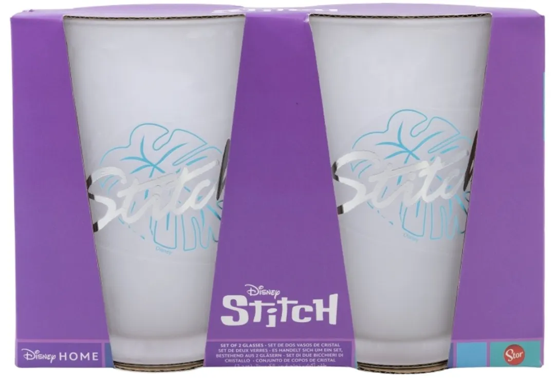 Disney Lilo & Stitch Glazen 490ml - 2 Stuks