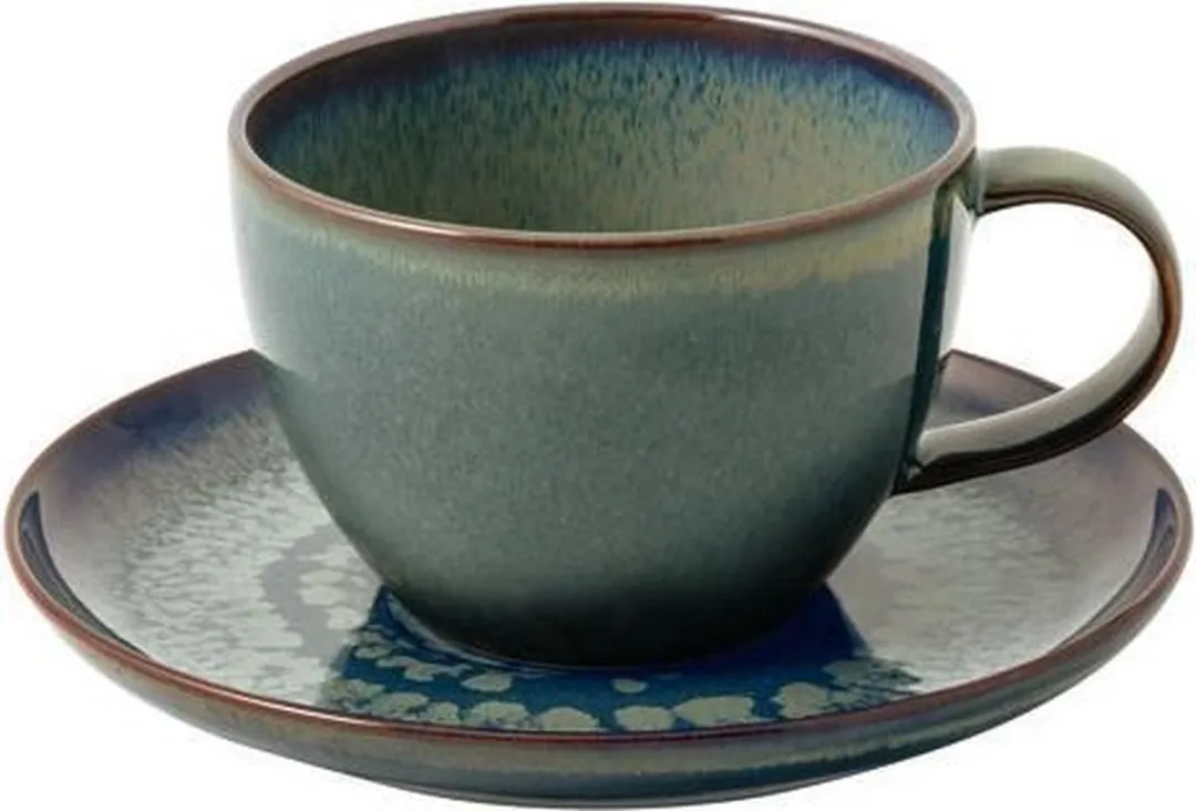 Villeroy & Boch Crafted Breeze Koffieschoteltjes 6 Stuks - 15cm - Groen - afbeelding 6 van 6