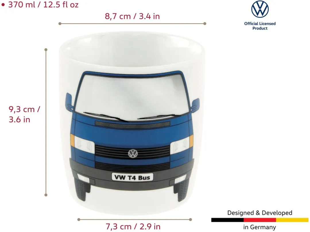 Volkswagen T4 Bulli Mok 370ml - Blauw - afbeelding 6 van 6